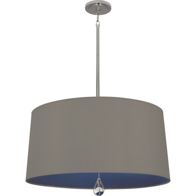 Custis 1 - Light Silver Single Pendant