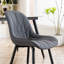 Chaise d'appoint rembourrée en similicuir Chardee-1647928888