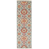 Beall Wool Oriental Area Rug in Orange