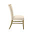 Chaises d'appoint rembourrées en chenille avec confort rembourré (ensemble de 2)
