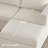 Rafael 5-Piece Velvet Apartment 3-Seat Sofa Sectional Sofa With Storage Ottoman-1804171895