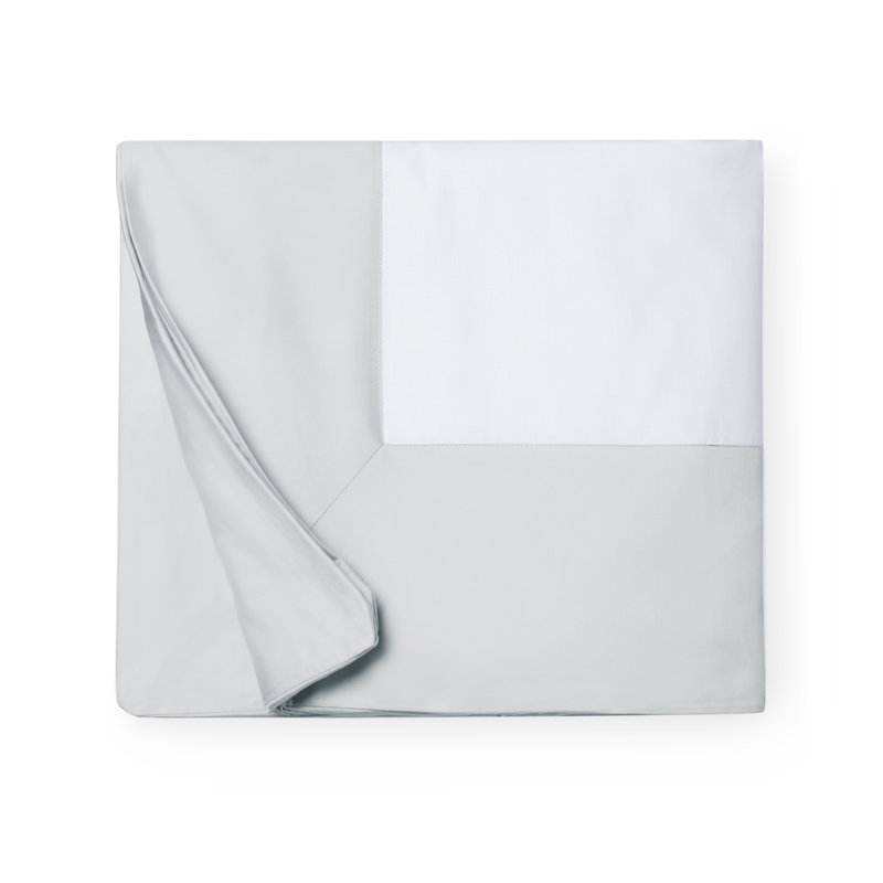 Casida Percale Duvet Cover, Lunar, Full/Queen Duvet Cover