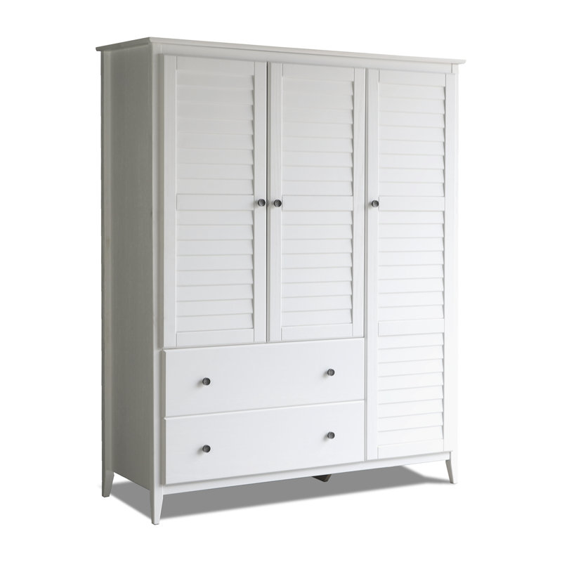 Armoire Greenport, Blanc brossé