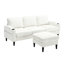 Canapé modulaire en chenille avec rangement et poches multiples pour le salon-864961228