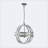 Centeio 4 - Light Iron Globe Chandelier