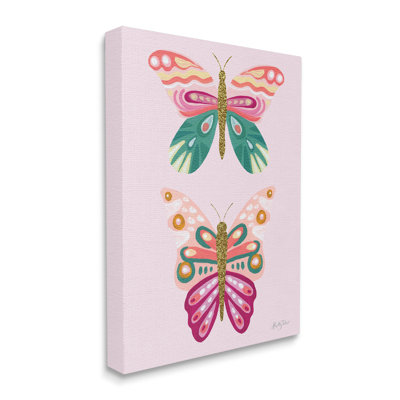«Pretty Glittery Butterflies Collage» par Kelley Talent - impression