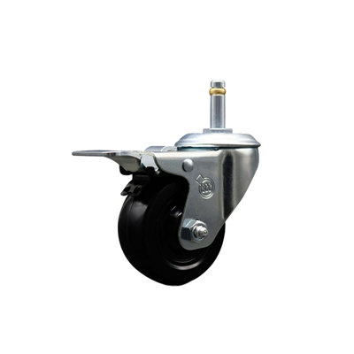Hard Swivel Grip Ring Stem Caster