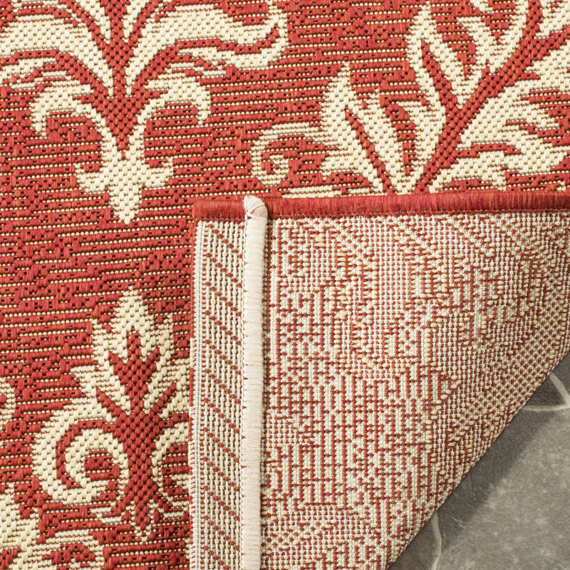 Galena Performance Ikat Indoor/Outdoor Area Rug, Round 6'7"