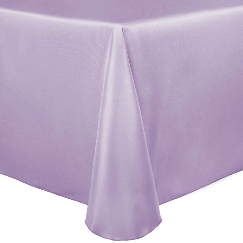 Ultimate Textile Oval Tablecloth, 3, Lilac, 102" x 60"