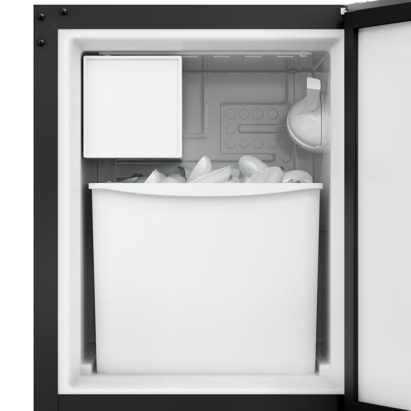 EdgeStar 25 Lb. Daily Production Crescent Ice Built-In Ice Maker, Stainless Steel