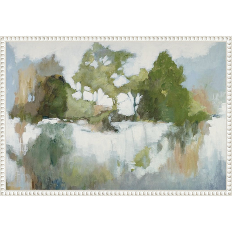 «Forest Reflections» par Mary Parker Buckley, reproduction d'art sur toile encadrée, H 16 po x l 23 po