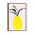 Classic Brown Wood Floater Framed