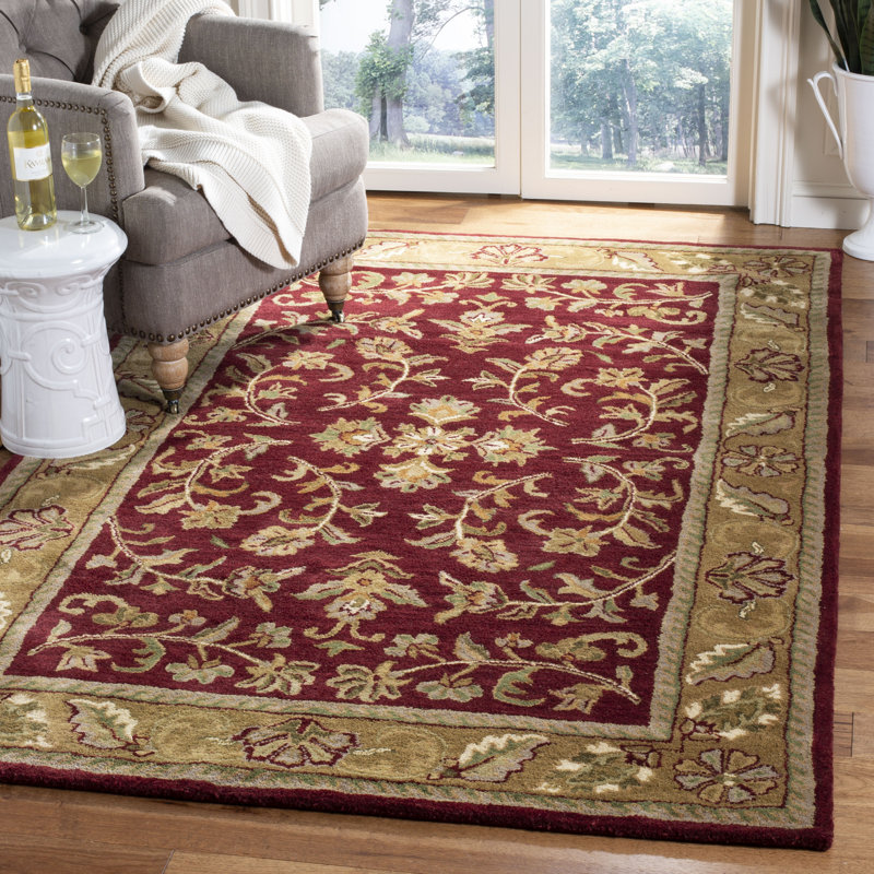 Tapis oriental en laine touffeté à la main Gorham, Rectangle 8 pi 3 po x 11 pi