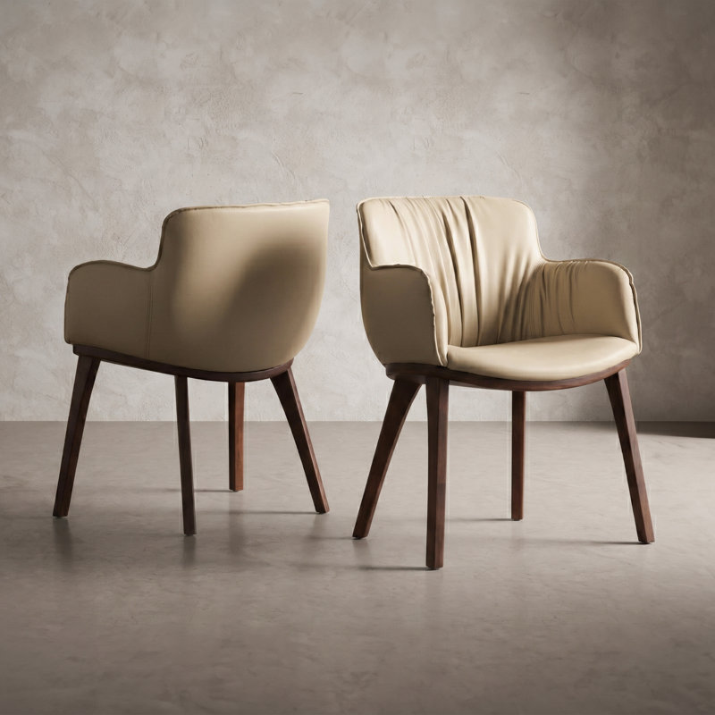 Fauteuils en bois massif Wrentham