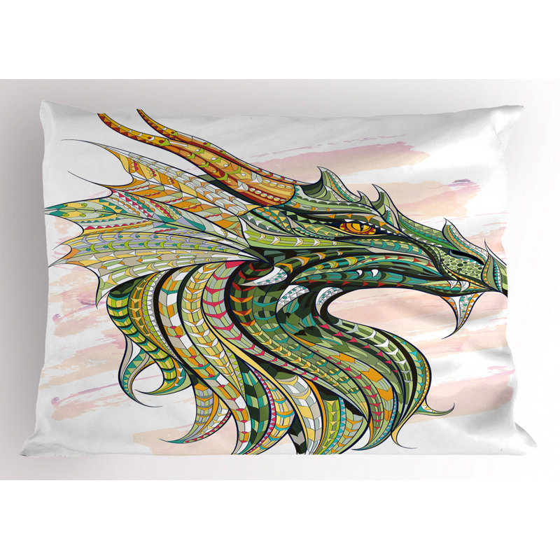 Dragon Polyester Sham Set, Twin