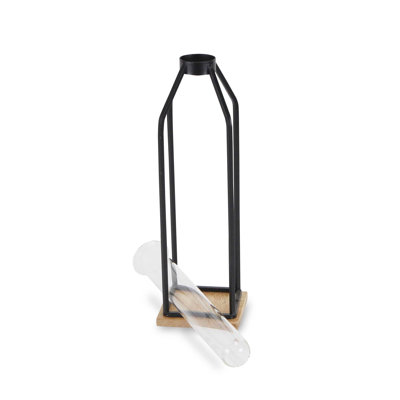 Vase de table de test en verre 12 po 12 po