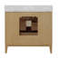 Meuble-lavabo simple 36,5 po avec plateau en marbre Wynn-109870346