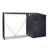 Outdoor Steel Firewood Rack And Metal Storage Shed,Two-In-One,Black (W540P171889) Updated Version