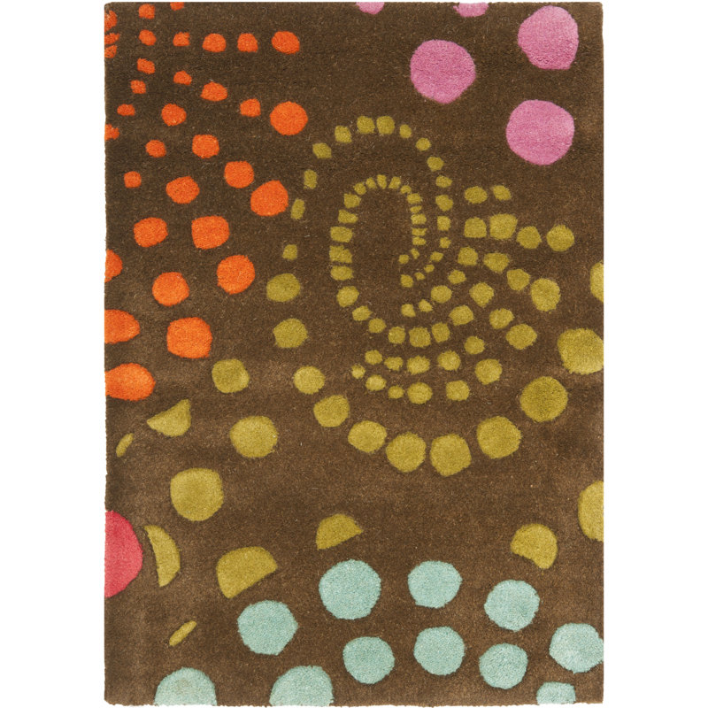 Amier Hand Tufted Wool Abstract Rug, Rectangle 7'6" x 9'6"