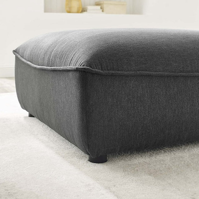 Canapé modulaire Modway Comprise, Polyester gris anthracite, Gris anthracite
