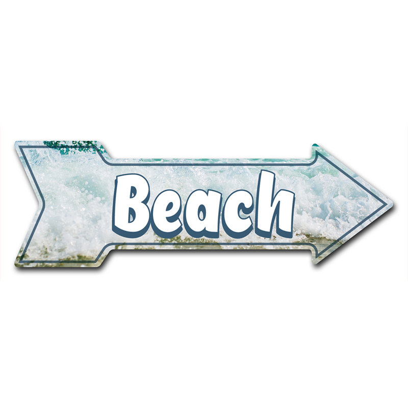 Decal-999951_Beach 2 décalcomanie amusante 24 po de large, H 8 po x l 24 po x P 1 po