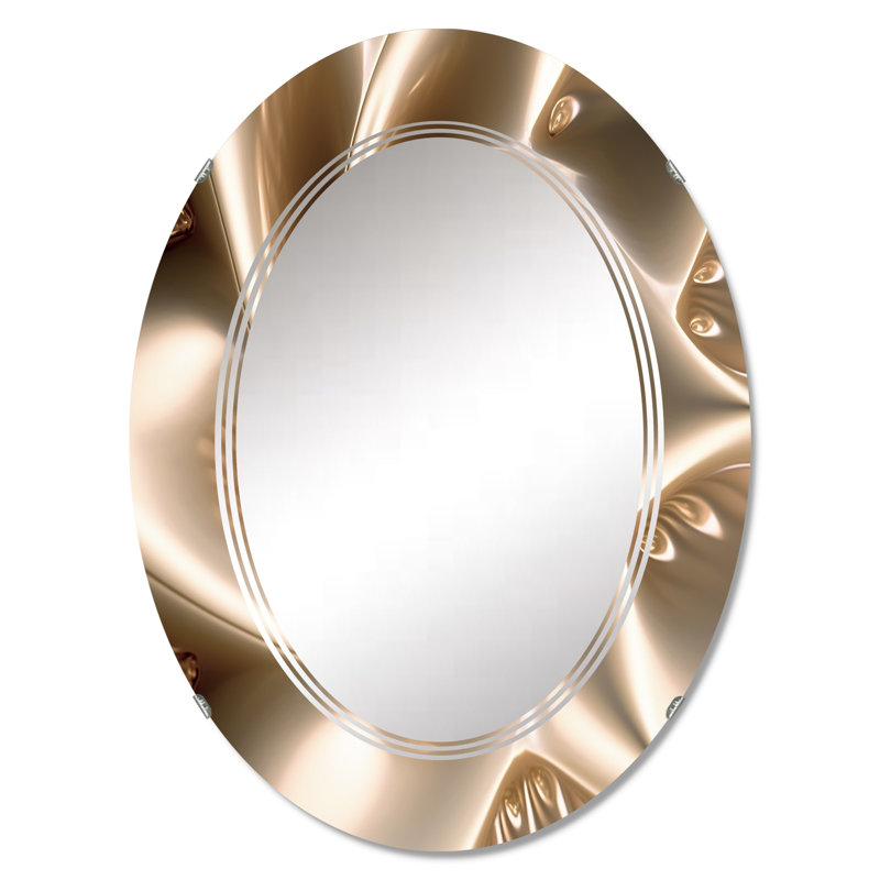 Espirit - Miroir mural moderne ovale, 30 po x 20 po