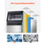 Machine à glaçons commerciale autoportante 110lbs / 24H 50 cubes de glace