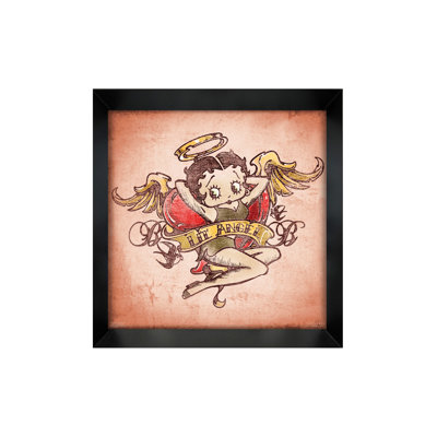 Betty Boop- Lil Angel 12x12 Gel-Coat Framed Poster