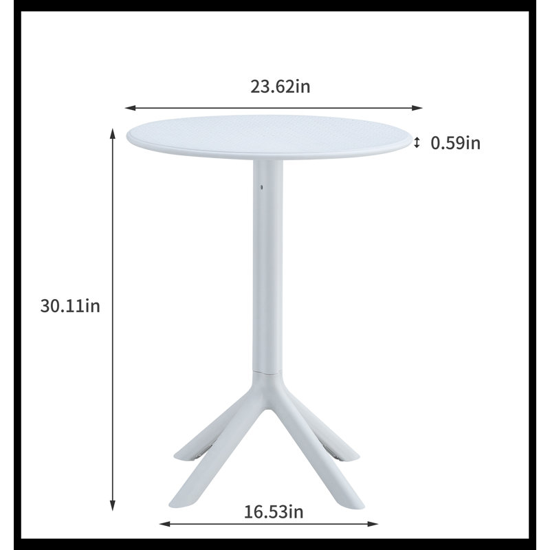 Ensemble de conversation pour 2 personnes Edrikas, Blanc