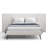 Byes Cream Boucle Extended Headboard Boucle Bed Frame-91978040