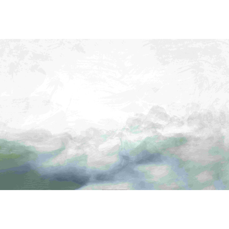 «Foggy Blue», reproduction d'art sur toile tendue, L 12 po x H 8 po