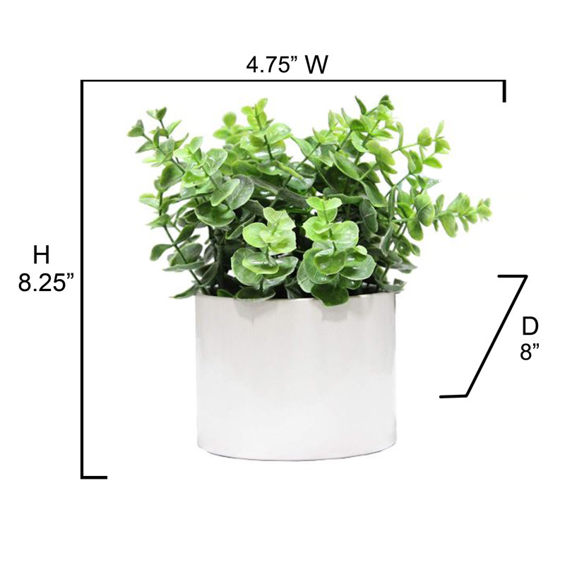8.25 " Plastic Eucalyptus Arrangement