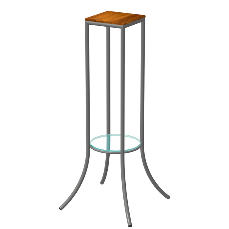 Table de bout Holmestrand, Teck, Argent