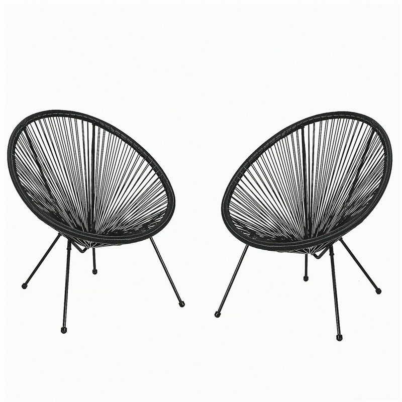 Chaise Anson (ensemble de 2) - Noir, Noir