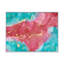 Reproduction d'art sur toile, rose et turquoise-67239083-67239100