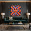 Hard Edge 87 Blue Canvas Wall Art-1247324655