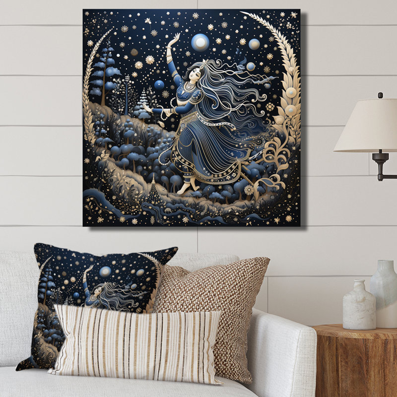 Hinduisim Cosmic Dance I - impression, H 16 po x l 16 po x P 1 po, Toile tendue