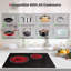 21 in. 2 Elements Smooth Surface (Radiant) Electric Cooktop in Black, ETL Certified