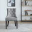 Chaise capitonnée capitonnée grise -665984342-580247409