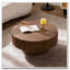 Table basse ronde en bois 30,51 "