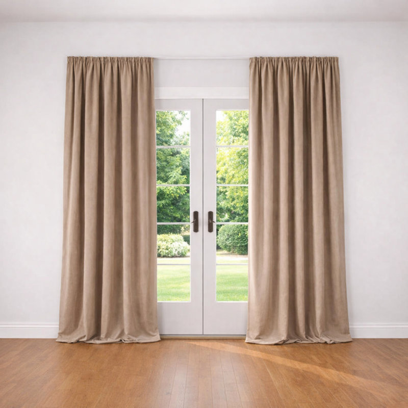 Velvet Room Darkening Curtain, 50" W x 108" L