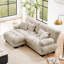 Canapé 2 places avec repose-pieds Chenille-1623384575-1630461298