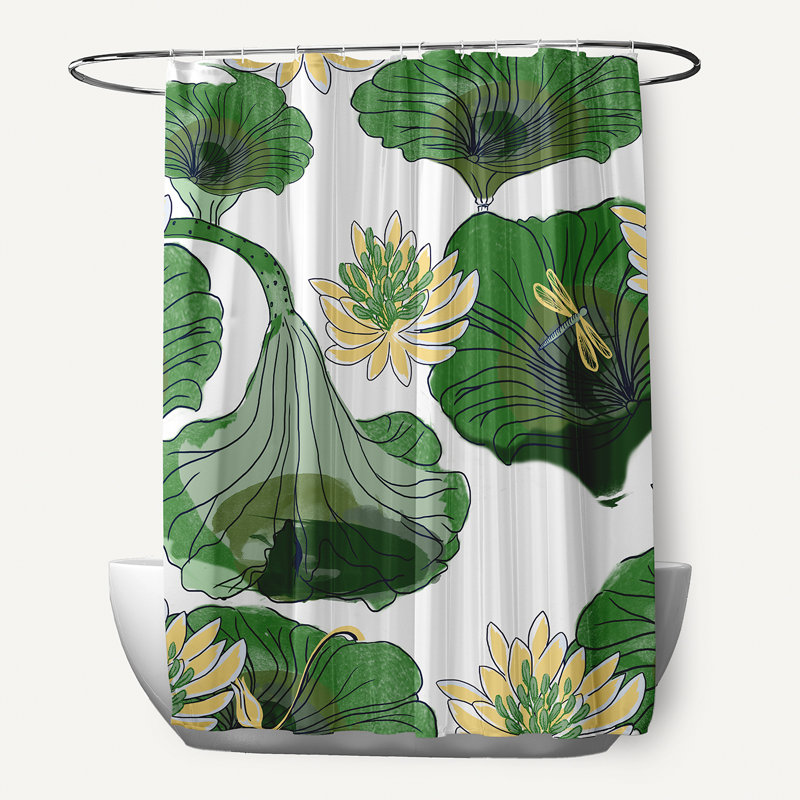 Lotokoi Shower Curtain, Green