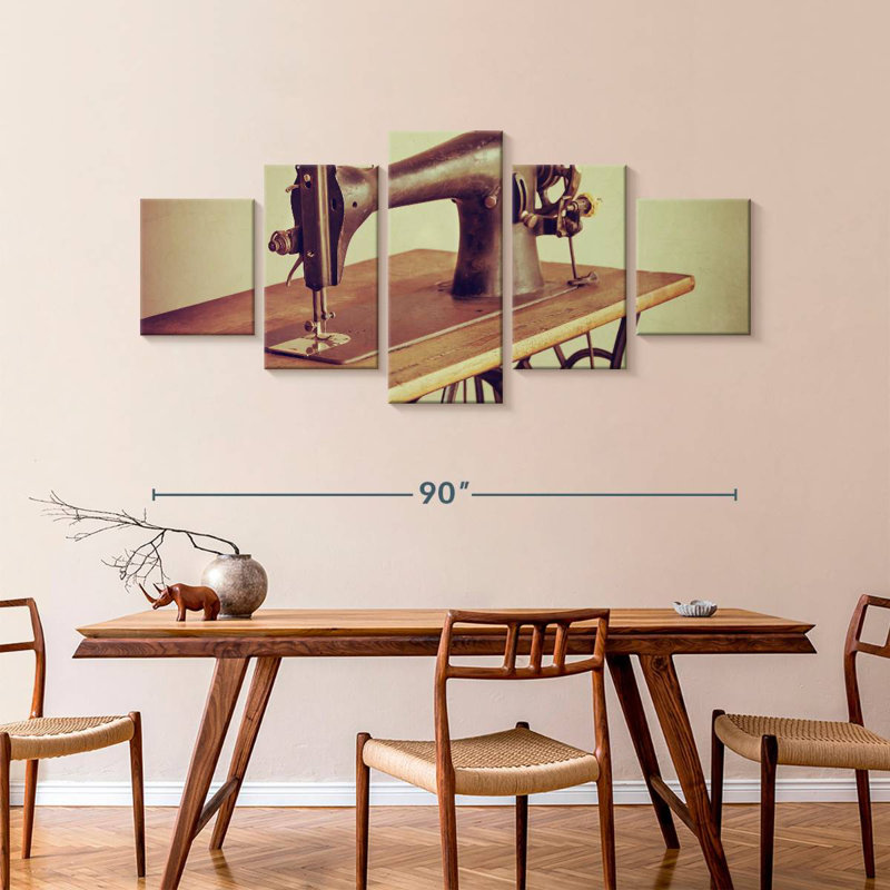 Sewing Machine, 42" H x 92" W