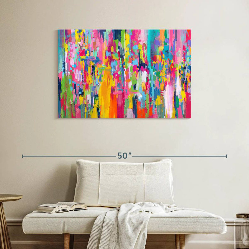 Avery Abstract Vibrant Mix IV, H 26 po x l 39 po