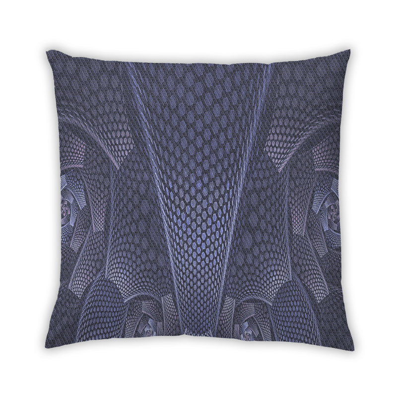 Dylon Square Pillow Cover & Insert, Light Blue, Microsuede