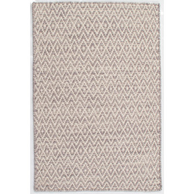Tapis gris en laine tissé à la main Ainikki