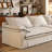 Creamy Style Fabric Sofa