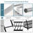 Upgrated Twin Loft Bed With Ladder Metal Bunk Bed With Flat Step Ladder For Kids Teens Adults, Gray