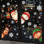 Décoration de Noël flocons de neige autocollants pour verre, décalcomanies de Noël, décorations de Noël, flocons de neige d'intérieur, décorations du père Noël
